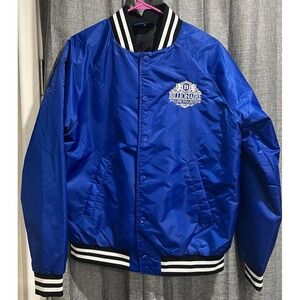Shaka Wear Bomber Jacket Snap Blue Billionaire‎ Rolling Collection logo Size S